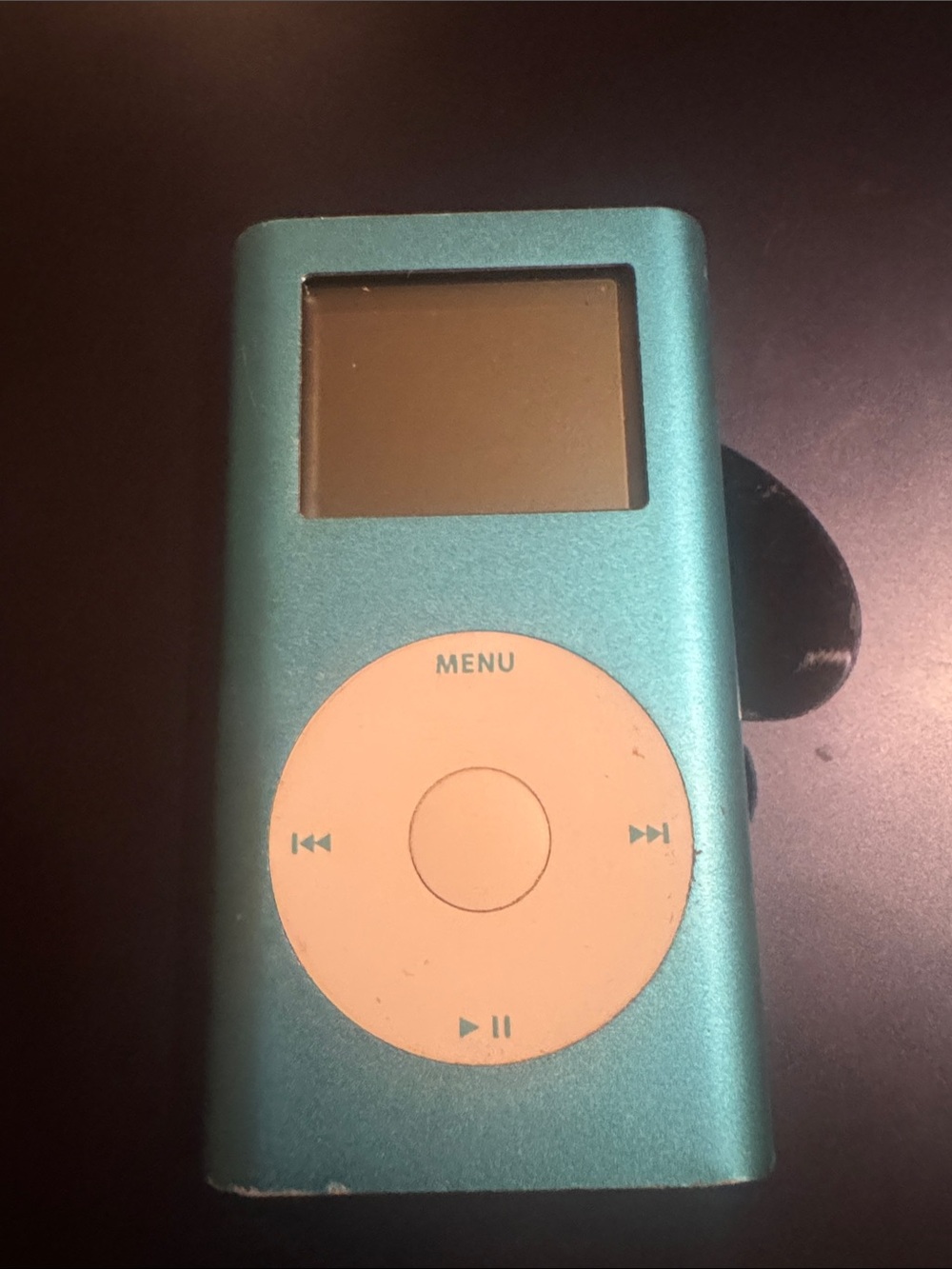 Apple Teal and White Portable MP3 Player